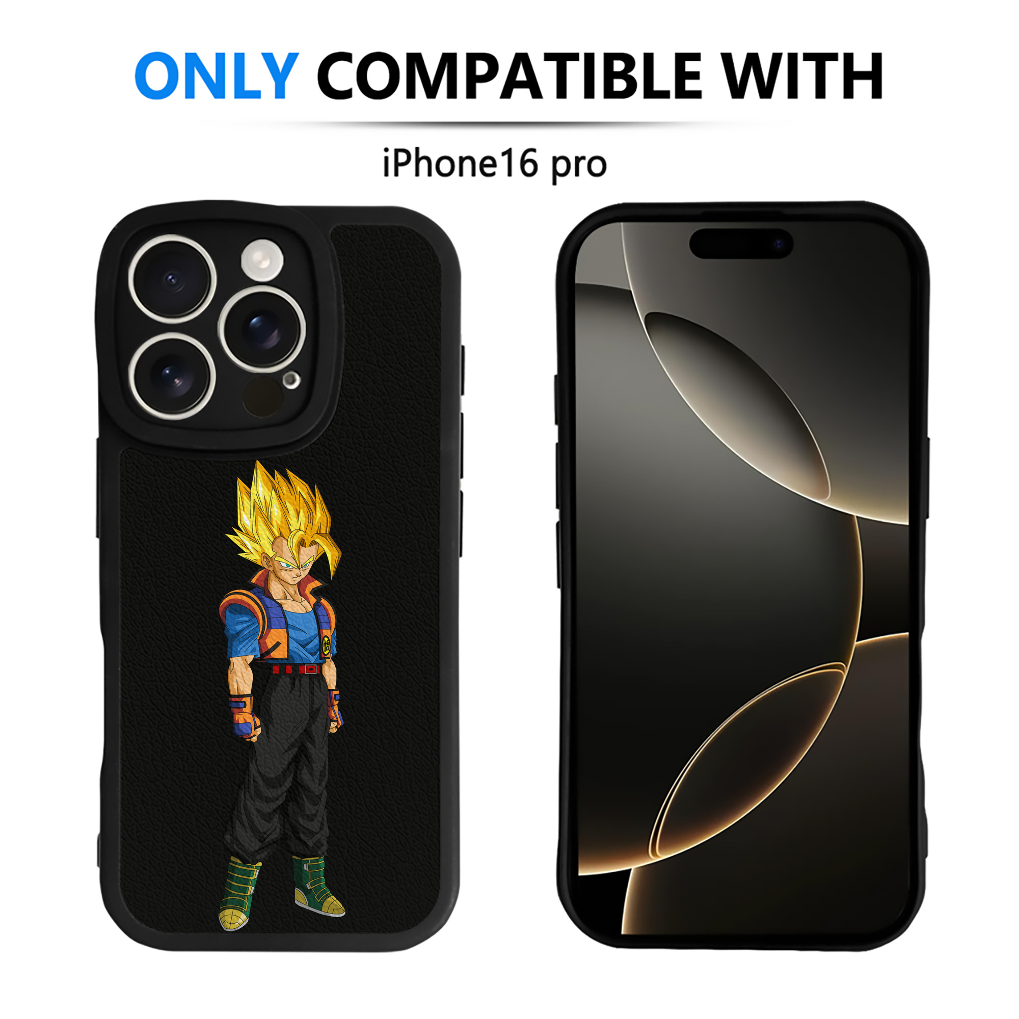 （画像用） ドラゴンボール ベジータ四世（Bejīta Yonsei）DRAGON BALL Vegeta IV 【iPhone 16シリーズ対応】シリコンスマホケース（レザー調） 材質：シリコン